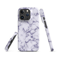 iPhone® Snap Case - Pattern - Marble - Purple Style 1 - Matte - iPhone 16 Pro