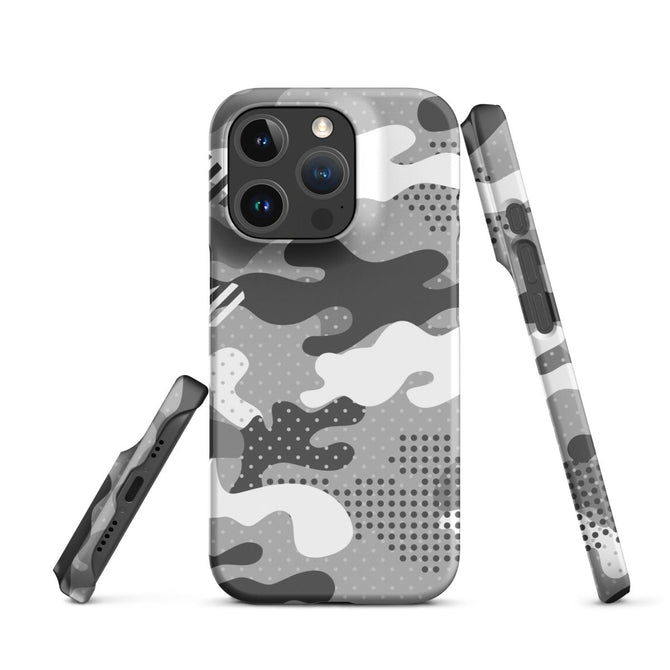 iPhone® Snap Case - Pattern - Winter Camo 1 - Matte - iPhone 16 Pro