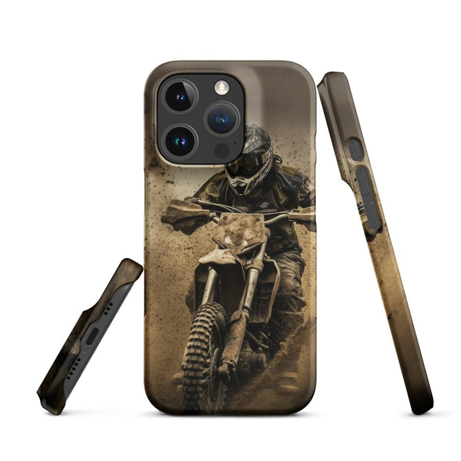 iPhone® Snap Case - Transportation (Offroad) - Dirt Bike Style 1 - Matte - iPhone 16 Pro