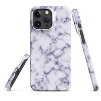 iPhone® Snap Case - Pattern - Marble - Purple Style 1 - Matte - iPhone 16 Pro Max