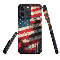 iPhone® Snap Case - USA - Flag Style 2 - Matte - iPhone 16 Pro Max