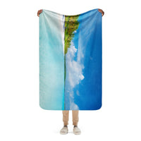 Sherpa Blanket (Full Coverage) - Nature - Beach 2 (Horizontal) - 37″×57″ - 