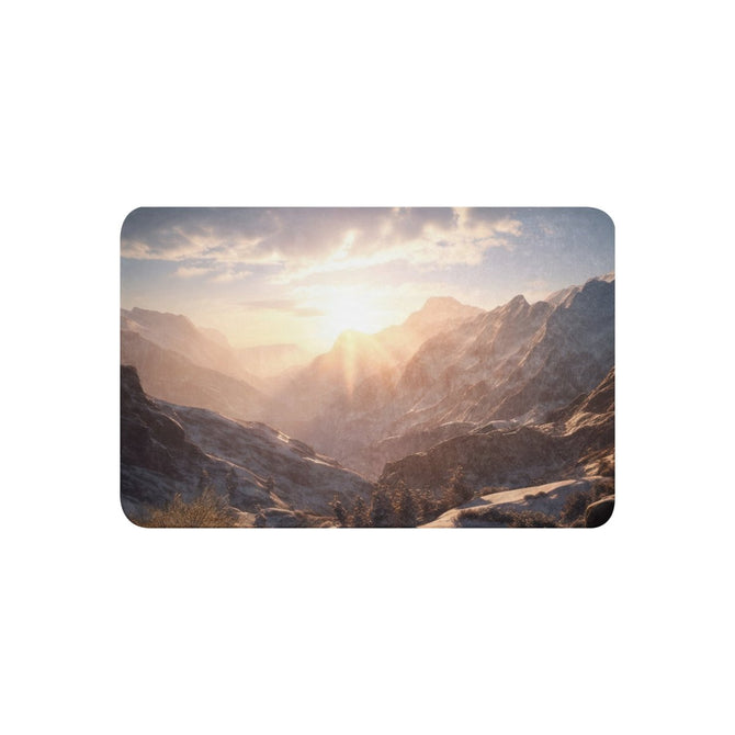 Sherpa Blanket (Full Coverage) - Nature - Mountains 1 (Horizontal) - 37″×57″ - 