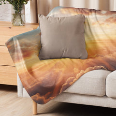 Sherpa Blanket (Full Coverage) - Nature - Sunset 1 (Horizontal) - 37″×57″ - 