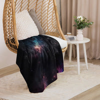 Sherpa Blanket (Full Coverage) - Space - Stars 1 (Vertical) - 37″×57″ - 