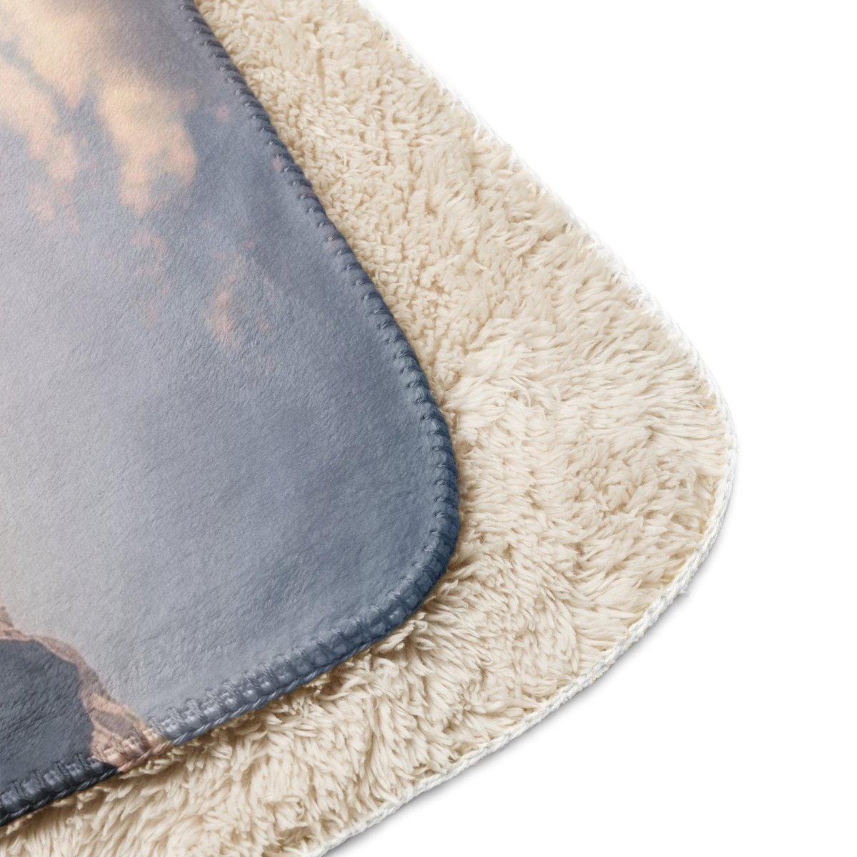 Sherpa Blanket (Full Coverage) - Nature - Mountains 1 (Horizontal) - 37″×57″ - 