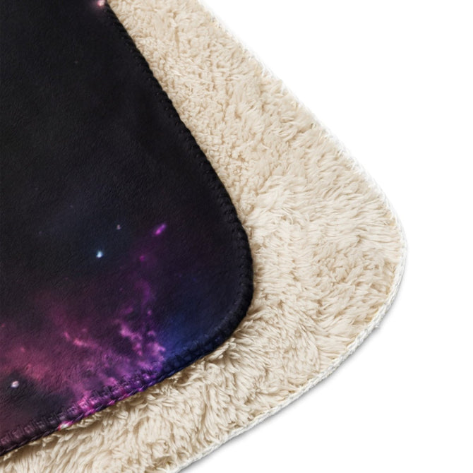 Sherpa Blanket (Full Coverage) - Space - Stars 1 (Vertical) - 37″×57″ - 