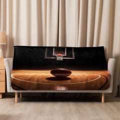 Sherpa Blanket (Full Coverage) - Sports - Basketball 1 (Horizontal) - 50″×60″ - 