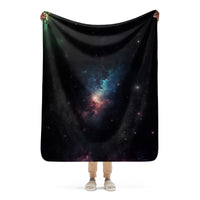 Sherpa Blanket (Full Coverage) - Space - Stars 1 (Vertical) - 50″×60″ - 