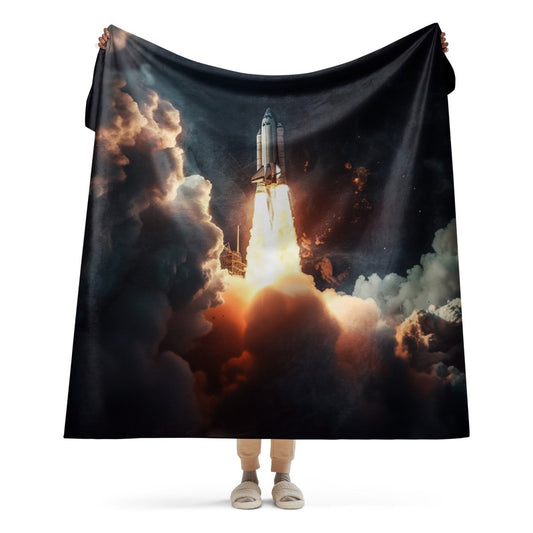 Sherpa Blanket (Full Coverage) - Transportation - Rocket 1 (Vertical) - 60″×80″ - 