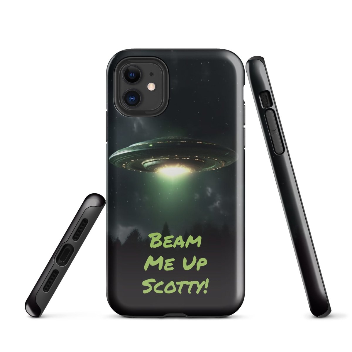 iPhone® Tough Case - Space - Alien UFO Style 1 - Glossy - iPhone 11