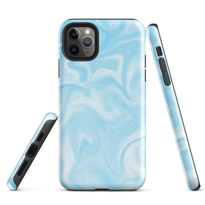 iPhone® Tough Case - Pattern - Marble - Blue Style 1 - Glossy - iPhone 11 Pro Max