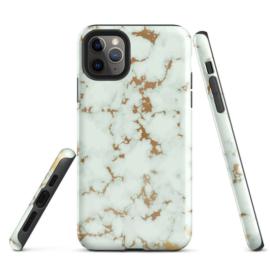 iPhone® Tough Case - Pattern - Marble - Gold Style 1 - Glossy - iPhone 11 Pro Max