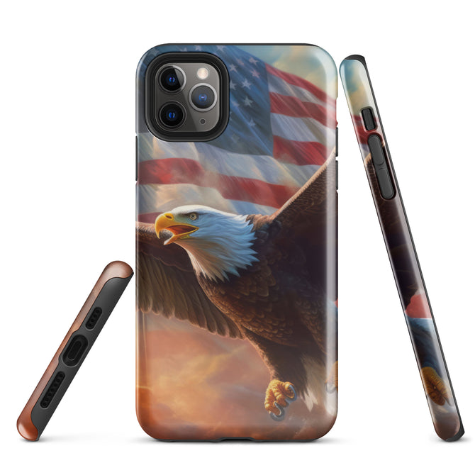 iPhone® Tough Case - USA - Eagle Flag Style 1 - Glossy - iPhone 11 Pro Max