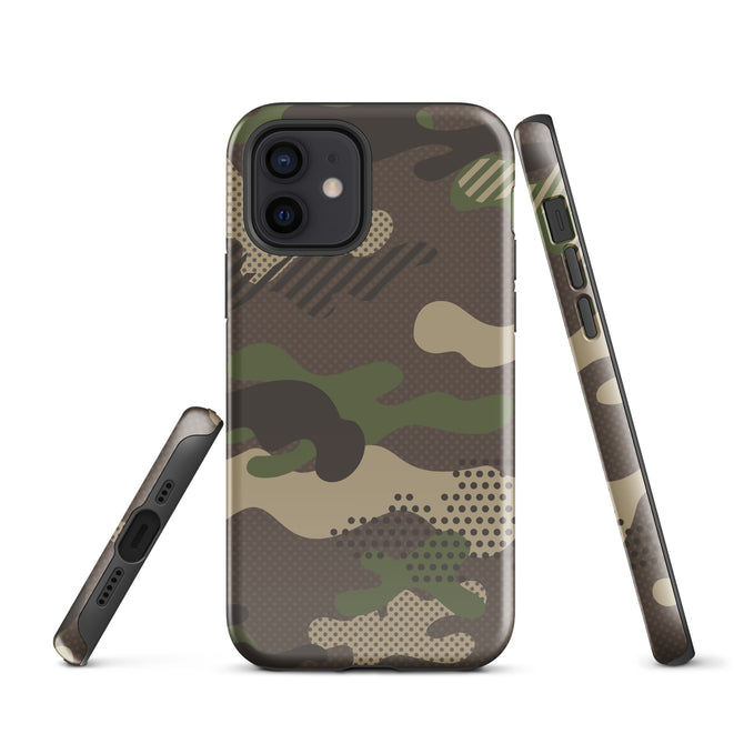 iPhone® Tough Case - Pattern - Forest Camo 1 - Glossy - iPhone 12