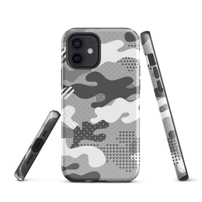 iPhone® Tough Case - Pattern - Winter Camo 1 - Glossy - iPhone 12