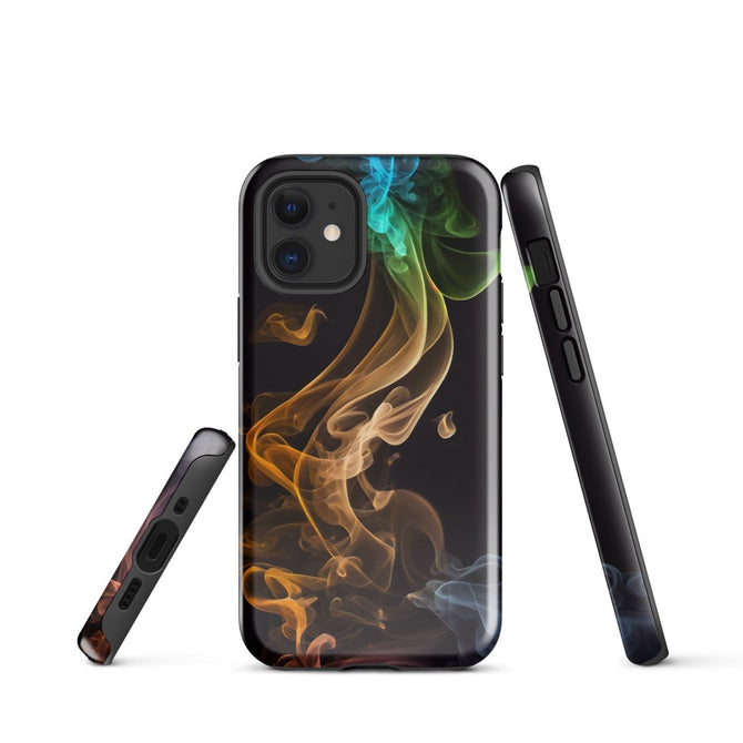 iPhone® Tough Case - Abstract - Smoke Style 2 - Glossy - iPhone 12 mini