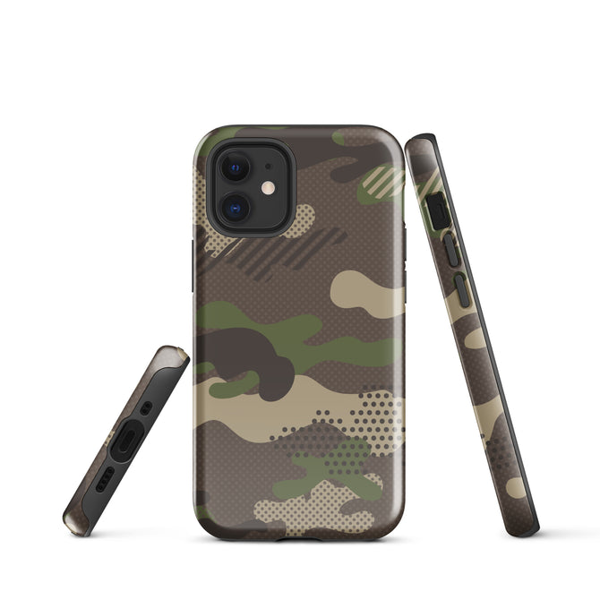 iPhone® Tough Case - Pattern - Forest Camo 1 - Glossy - iPhone 12 mini