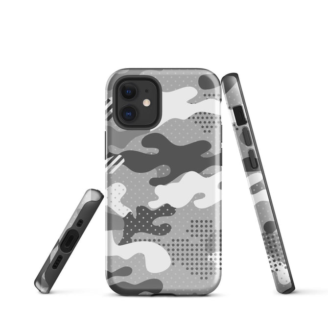 iPhone® Tough Case - Pattern - Winter Camo 1 - Glossy - iPhone 12 mini