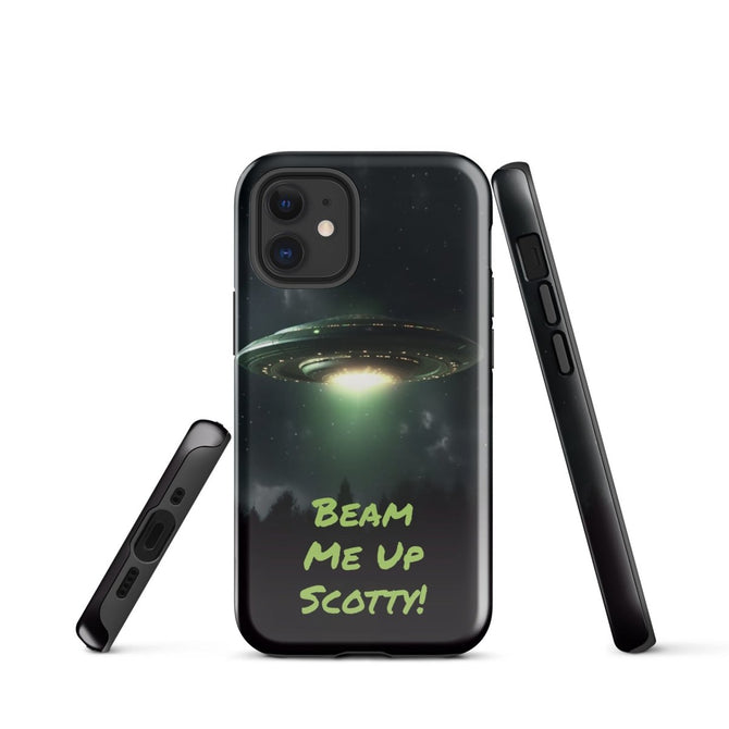 iPhone® Tough Case - Space - Alien UFO Style 1 - Glossy - iPhone 12 mini