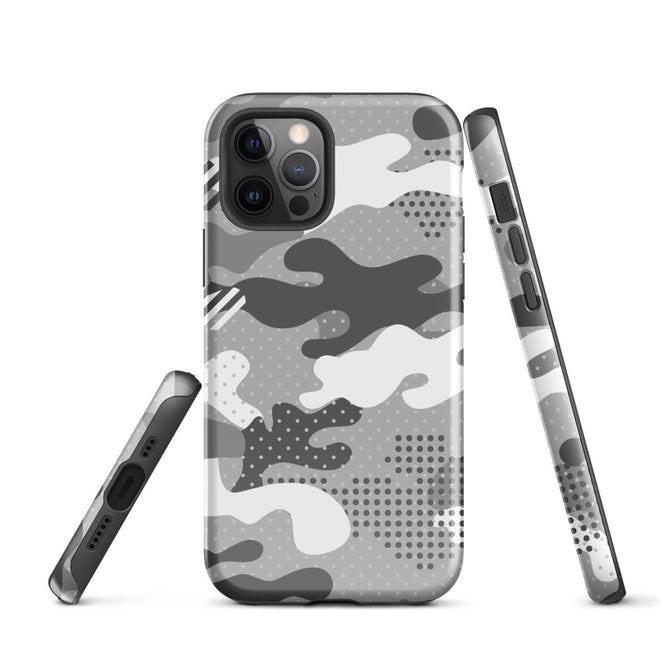 iPhone® Tough Case - Pattern - Winter Camo 1 - Glossy - iPhone 12 Pro