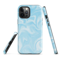 iPhone® Tough Case - Pattern - Marble - Blue Style 1 - Glossy - iPhone 12 Pro Max