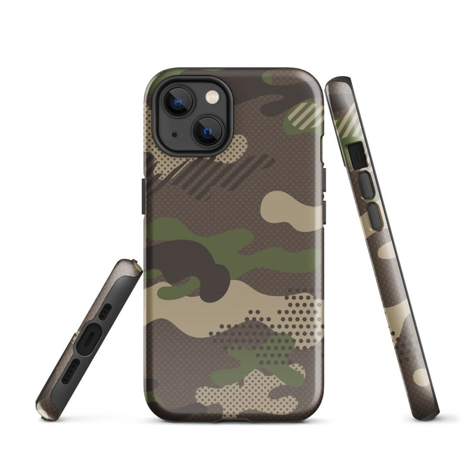 iPhone® Tough Case - Pattern - Forest Camo 1 - Glossy - iPhone 13