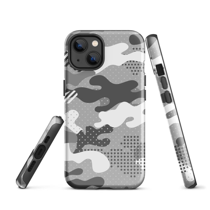 iPhone® Tough Case - Pattern - Winter Camo 1 - Glossy - iPhone 13