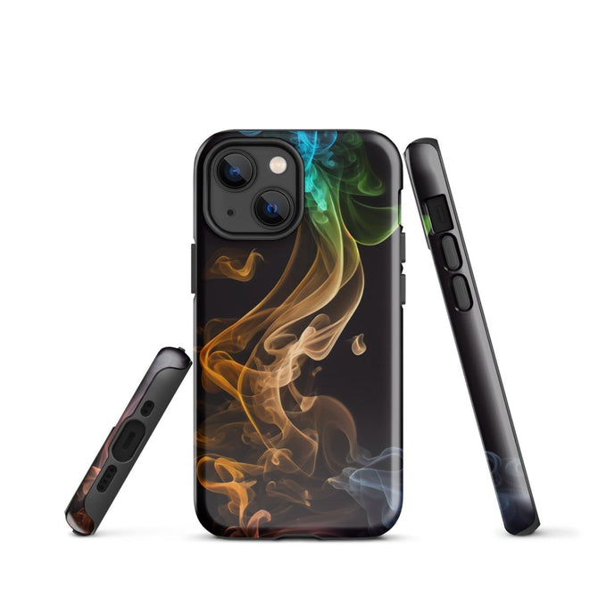 iPhone® Tough Case - Abstract - Smoke Style 2 - Glossy - iPhone 13 mini