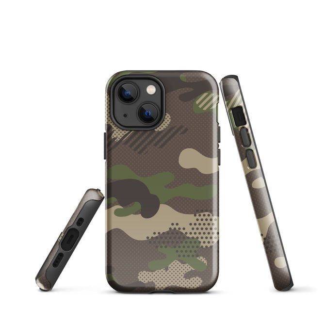 iPhone® Tough Case - Pattern - Forest Camo 1 - Glossy - iPhone 13 mini