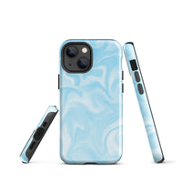 iPhone® Tough Case - Pattern - Marble - Blue Style 1 - Glossy - iPhone 13 mini