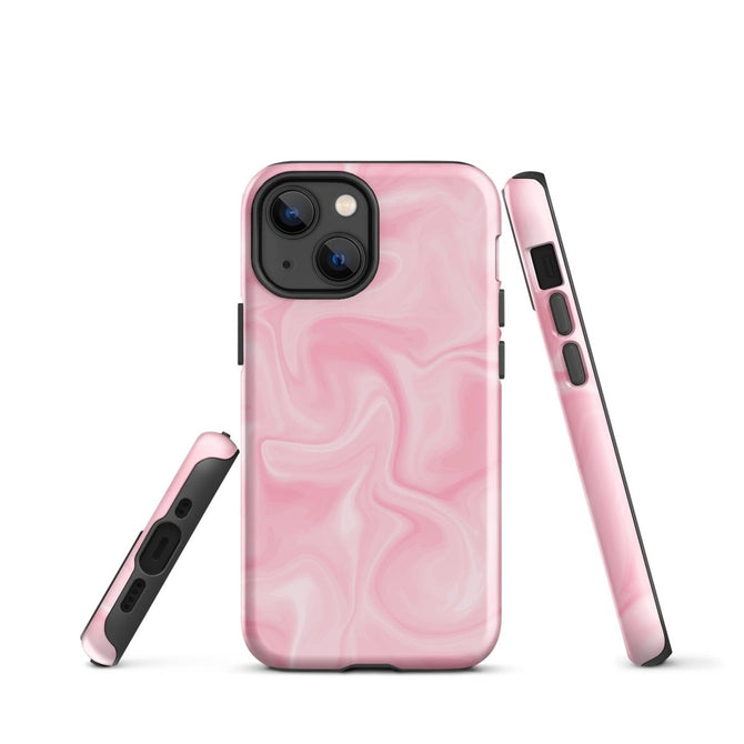 iPhone® Tough Case - Pattern - Marble - Pink Style 2 - Glossy - iPhone 13 mini