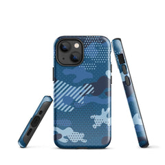 iPhone® Tough Case - Pattern - Water Camo 1 - Glossy - iPhone 13 mini
