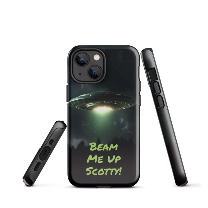 iPhone® Tough Case - Space - Alien UFO Style 1 - Glossy - iPhone 13 mini