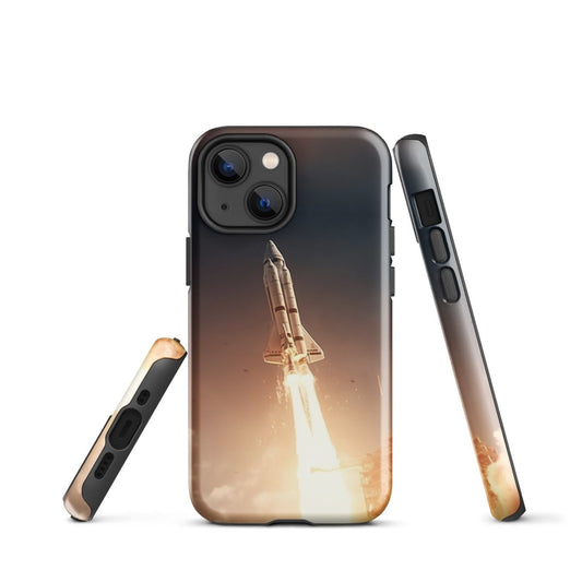 iPhone® Tough Case - Transportation (Air) - Rocket Style 1 - Glossy - iPhone 13 mini