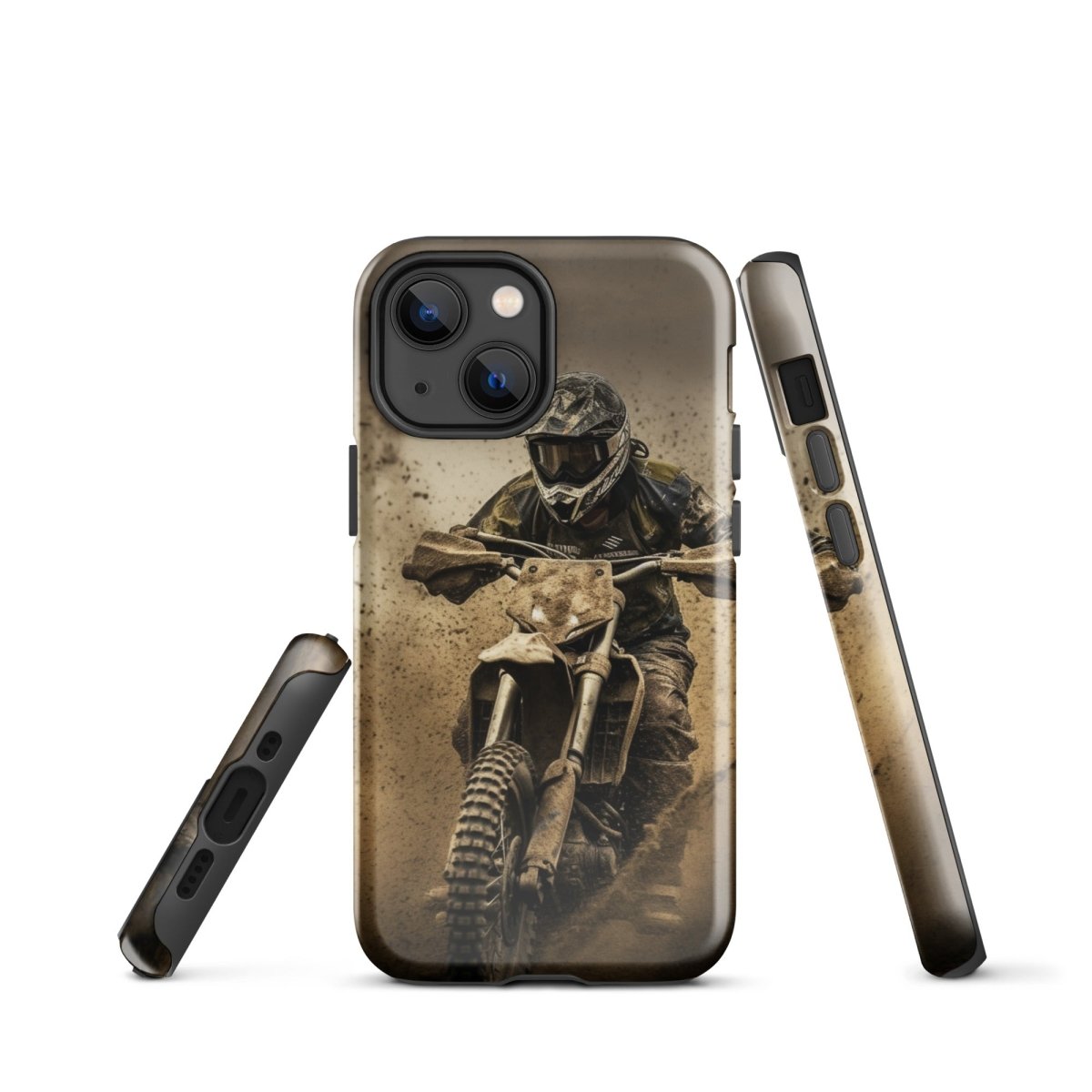 iPhone® Tough Case - Transportation (Offroad) - Dirt Bike Style 1 - Glossy - iPhone 13 mini