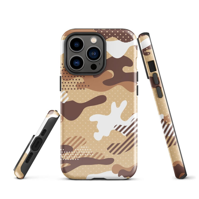 iPhone® Tough Case - Pattern - Desert Camo 1 - Glossy - iPhone 13 Pro