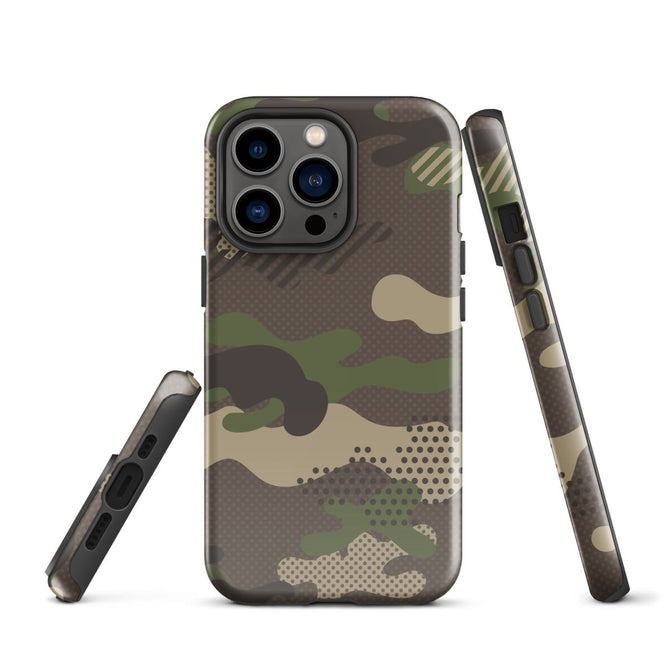 iPhone® Tough Case - Pattern - Forest Camo 1 - Glossy - iPhone 13 Pro