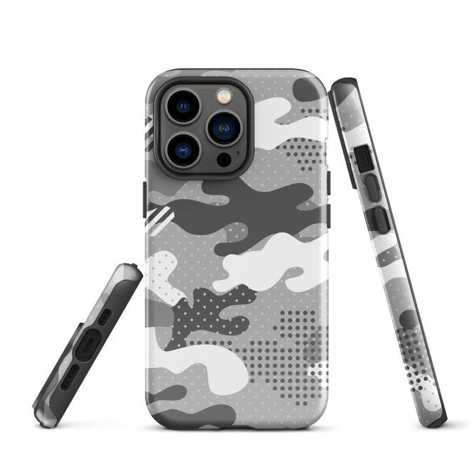 iPhone® Tough Case - Pattern - Winter Camo 1 - Glossy - iPhone 13 Pro