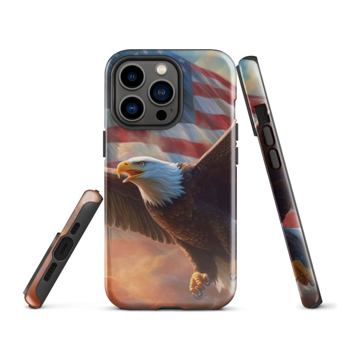 iPhone® Tough Case - USA - Eagle Flag Style 1 - Glossy - iPhone 13 Pro