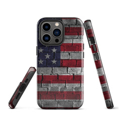 iPhone® Tough Case - USA - Flag Style 3 - Glossy - iPhone 13 Pro
