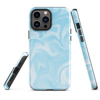 iPhone® Tough Case - Pattern - Marble - Blue Style 1 - Glossy - iPhone 13 Pro Max