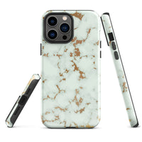 iPhone® Tough Case - Pattern - Marble - Gold Style 1 - Glossy - iPhone 13 Pro Max