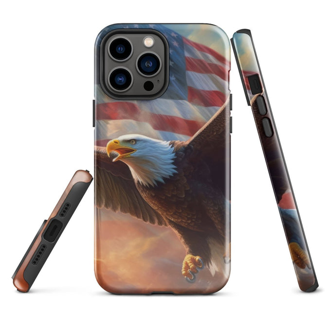 iPhone® Tough Case - USA - Eagle Flag Style 1 - Glossy - iPhone 13 Pro Max