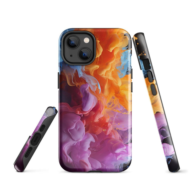 iPhone® Tough Case - Abstract - Smoke Style 6 - Glossy - iPhone 14