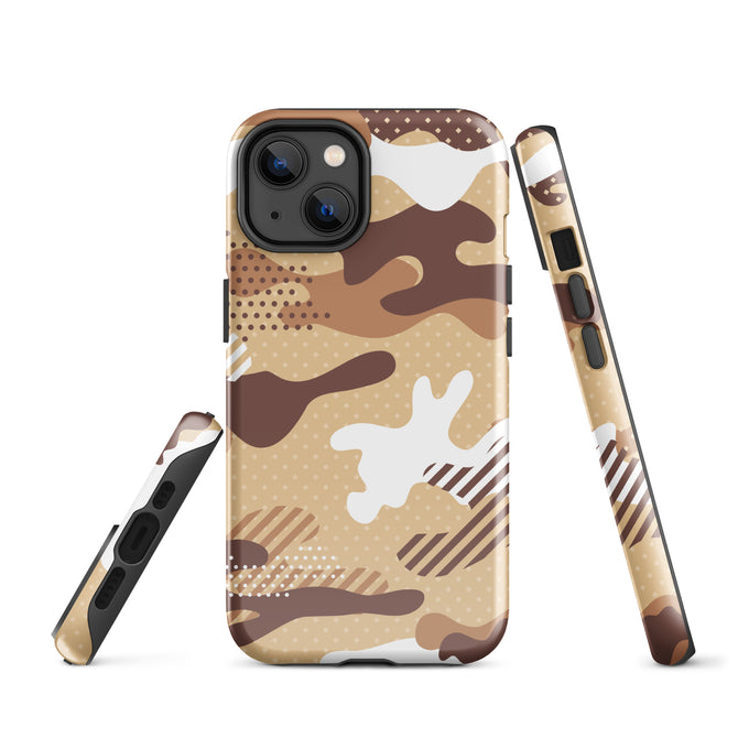 iPhone® Tough Case - Pattern - Desert Camo 1 - Glossy - iPhone 14