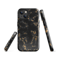 iPhone® Tough Case - Pattern - Marble - Gold Style 2 - Glossy - iPhone 14