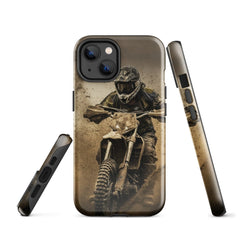 iPhone® Tough Case - Transportation (Offroad) - Dirt Bike Style 1 - Glossy - iPhone 14