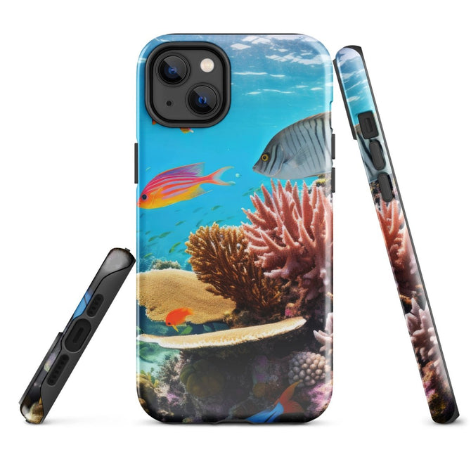 iPhone® Tough Case - Nature - Sea Style 1 - Glossy - iPhone 14 Plus