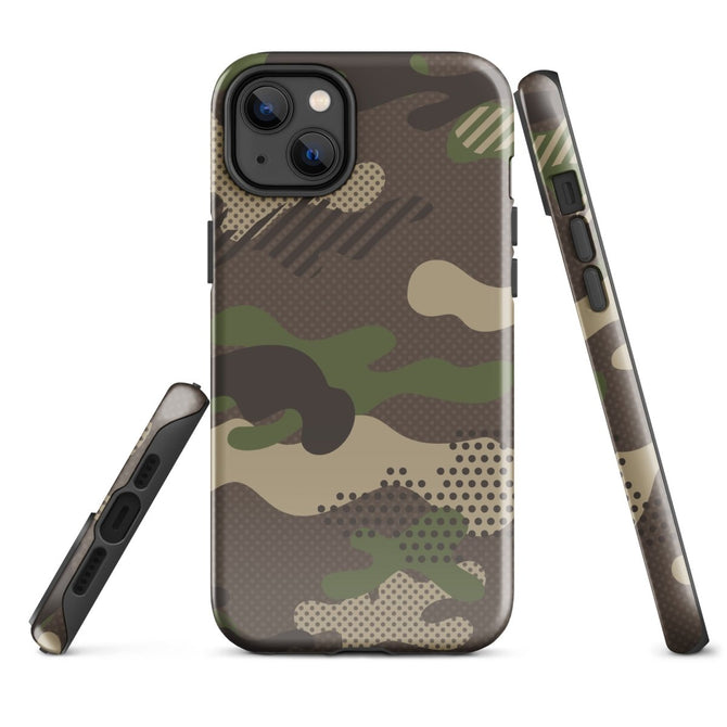 iPhone® Tough Case - Pattern - Forest Camo 1 - Glossy - iPhone 14 Plus